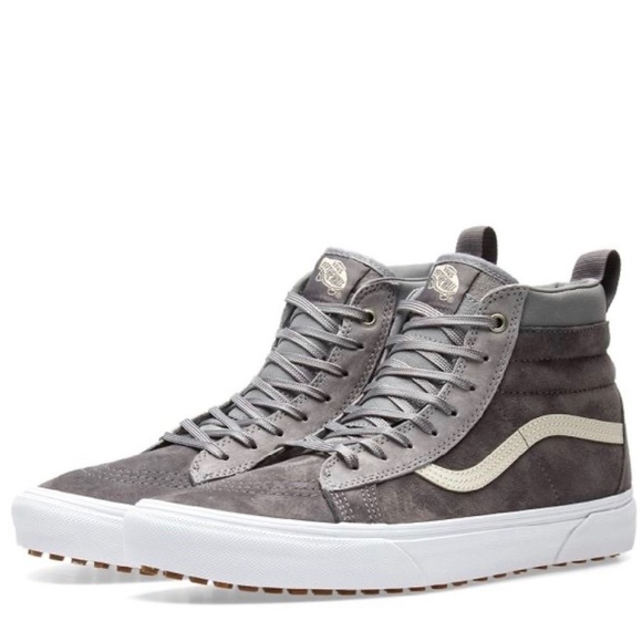 Vans Sk8-Hi Mte Suede Rabbit/ Frost Gray Hiking Boots/Sneakers Size‎ 9.5 Women - Picture 1 of 10
